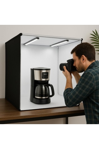 Artnest 80x80cm Pro Led Stüdyo Ürün Çekim Çadırı