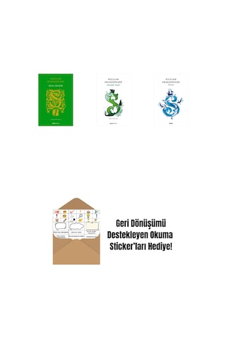 Kuru Gürültü Ciltli + Venedik Taciri + Bir Yazdönümü Gecesi Rüyası + Okuma Sticker'ları