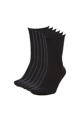 Nuvola-3 6lı Unisex Siyah Günlük Stil Çorap 20240802001-syh 1664185 Siyah