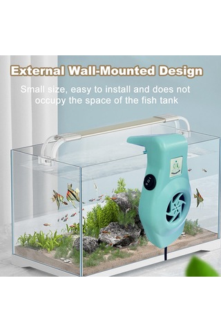 Kosona Usb Akvaryum Soğutma Fanı, 20l Altı Küçük Tanklar İçin, Hız Ayarlanabilir, Beyaz, 5v Dc, 3.8w Soğutucu