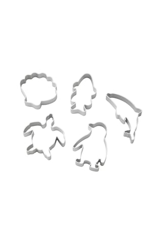 5 Parça Oyun Hamuru Kalıbı Meridyendukkan Alüminyum Renk Hayvanlar Şekiller