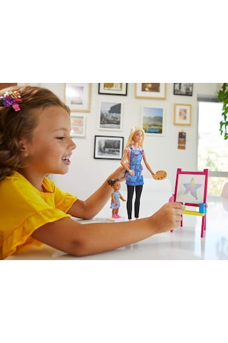 Barbie ve Meslekleri Oyun Setleri Resim Öğretmeni DHB63 - GJM29