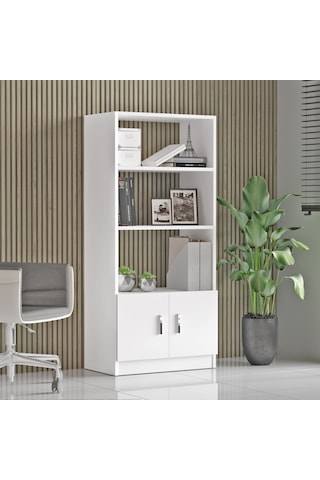 Robinhome Robin Home Verona D Ofis Kitaplık Beyaz