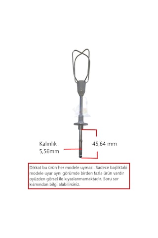 Karaca Profoonmix , Promidi , Mastermaid , Prospiral , Maxmix Uyumlu Blender Çırpma Teli 2 Adet