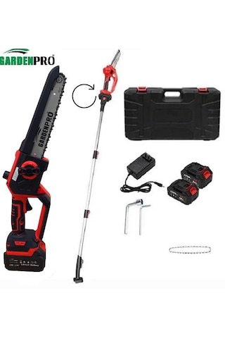 Gardenpro Vst9c202 Lityum Akülü Uzatma Aparatlı Budama Testeresi