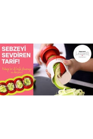 Rende Elektriksiz Sebze Spirali Kırmızı