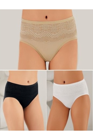 Şahinler Bayan 6 Lı Paket Dantelli Bato Külot B3092 Çok Renkli