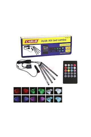Ayak Altı Led Sese Duyarlı Uzaktan Kumandalı Carub (391662277)