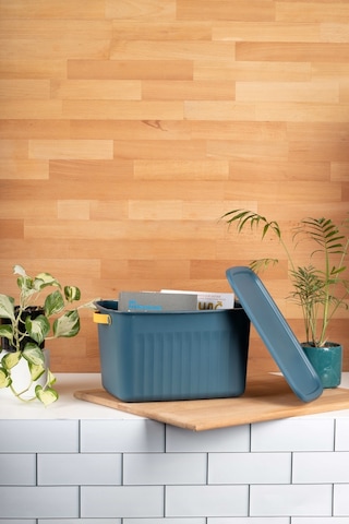 Finehome Boxy Çok Amaçlı Kutu 15lt Mavi