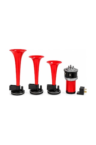 Mega Oto Market 12v 3 Borulu Stobel Tip Motorlu Havalı Korna