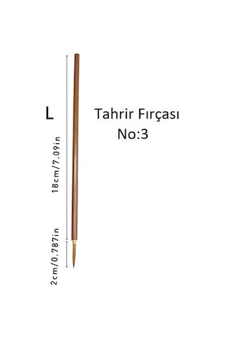 Tahrir Fırçası Kurt Kılı No:3, Çini, Seramik, Tezhip, Minyatür, B