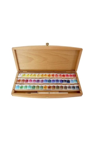 St Petersburg White Nights Tam Tablet Suluboya 48 Renk Ahşap Kutu