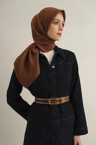 Armine S00oa0444439 16 Armine Pamora Eşarp 2 Kahverengi