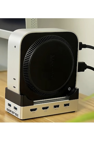Acasis M003 11in1 Mac Mini M4 Workstation - 10gbps, M.2 Nvme, Hdmı, 2x Usb 2.0, 2x Usb-a 10gbps, 30w Pd, Dock & Disk Kutusu M003