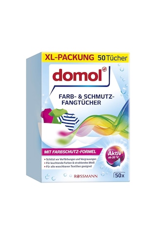 Rossmann Domol Çamaşır Makinesi için Renk Ayırıcı Mendil 50'li