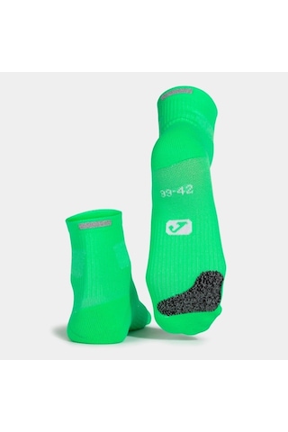 Joma 400777.226 Unisex 3'lü Koşu Çorabı - Yeşil/sarı Karışık