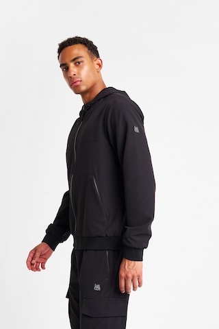 Lescon Erkek Fermuarlı Kapüşonlu Sweatshirt 25n-1102 Siyah