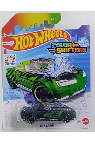 Bhr15 Hot Wheels 1:64 Ölçek Barbarıc Renk Değiştiren Metal Araba 7 Cm