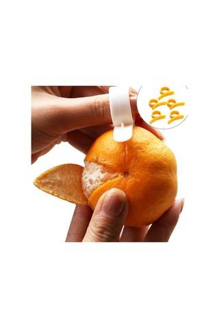 Cbtx Halka Tipi Limon Portakal Mandalina Açacağı Soyucu Kabuğu Dilimleme Kesici Meyve Cilt Sökücü Bıçak Yardımcı, Rastgele Renk Teslimat