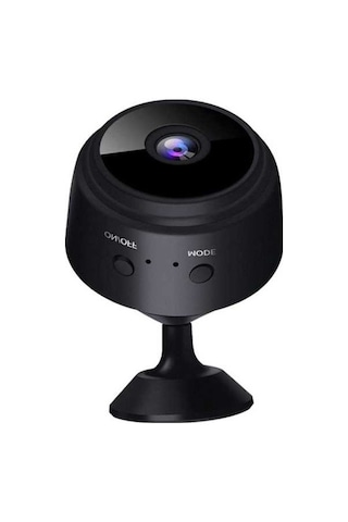 Moly Ev İzleme Kamerası Mini 1080p Siyah: İki Yönlü Ses, Infra Red Gecelik Görüş, Hareket Algılama, Uzaktan Erişim