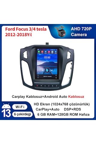 Ford Focus 3/4 Tesla 2012-2018 Yıl Multimedya 6gram 128gb Rom