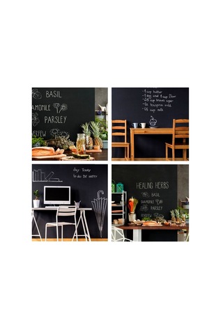 Sticker Rulo Yapışkanlı Siyah Yazı Tahtası 60x100 Cm Çocuk Yazı Yazma Ve Not Tahtası Çok Renkli