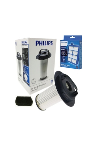 Philips Uyumlu FC9205/01 Marathon Kutulu Hepa Filtre Seti