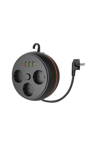 3 Adet Soket,3 Adet Usb Ve 1 Adet Type-c Girişli Termal Akım Koru Diğer