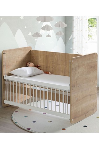 Babywhen Ahşap Başucu Beşiği 60 x 120 CM 97b89107123n1 Açık Kahverengi