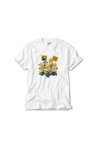 Minions The Rise Of Gru Banner Beyaz Tişört Beyaz