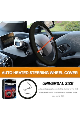Yifomall 12v Isıtmalı Direksiyon Kılıfı - Hızlı Isınma, Konforlu Kış Sürüşü İçin Evrensel Boyut 111 Karakter Diğer