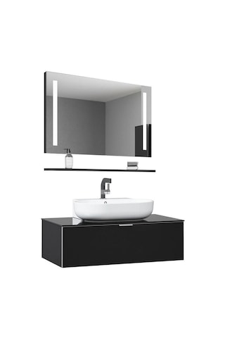 Orka Yalıköy 90 Banyo Dolap Takımı Beyaz Lavabo Parlak Beyaz 5000861 Diğer