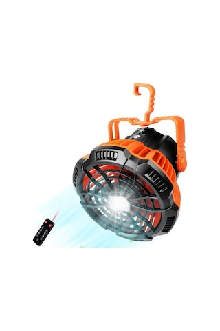 2-ın-1 Kamp Fanı Fener Kamp Balıkçılık Için Çadır Fan Ly1l7f Turuncu