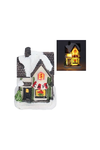 Yaozixa Kuruşluk Taşından Led Isınma Ev Modeli, Noel Hediyesi, Masaüstü Dekorasyon, Dahili Pil İle Sıcak Işık