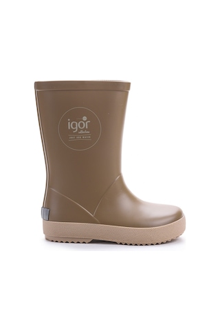 Igor Splash Dk Erkek Bebek Su Geçirmez Yağmur Kar Çizmesi W10292 Kahve - Bej Bej - Kahverengi