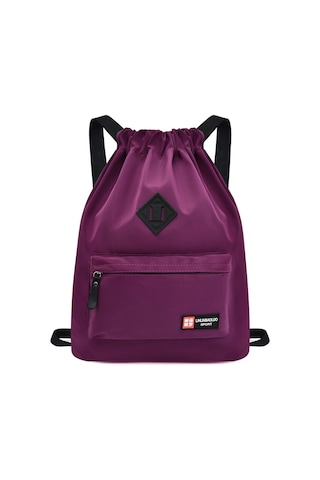 İpli Sırtçantası Öğrenci Rahat Sırtçantası Da Bisiklet Çıkspor Büyük Kapasiteli Naylon Sırtçantası Mor