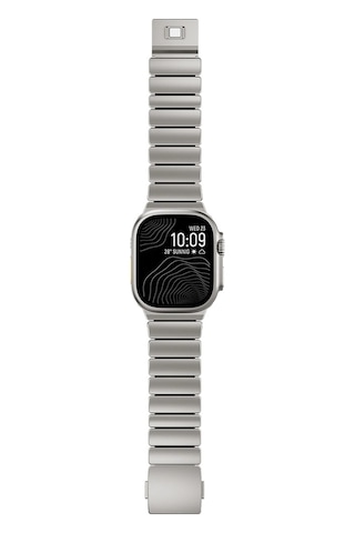 Apple Uyumlu Watch  Ultra 49mm Zore Krd-152 Titanyum Silikon Kordon