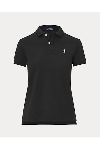 Polo Ralph Lauren Regular Fit Kadın File Polo T-shirt Siyah