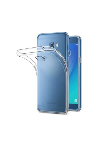 Samsung Uyumlu Galaxy C9 Pro Kılıf Zore Süper Silikon Kapak Renksiz