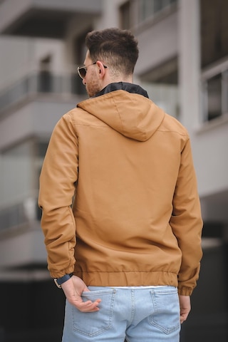 Oksit Antonin Bel Ve Kol Lastikli Slim Fit Erkek Mevsimlik Mont Yağmurluk 001