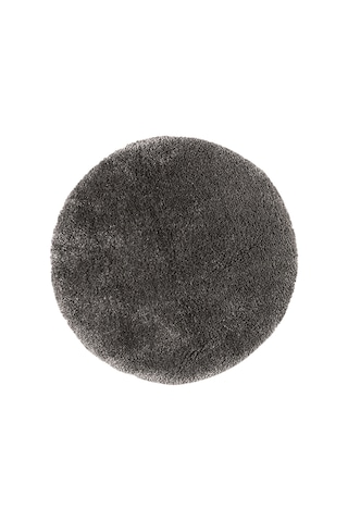 Koza Home Douro Shaggy Banyo Paspası Füme Kaydırmaz Taban Daire 120 X 120 C Füme