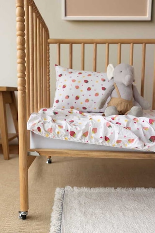 Pamuk Ranforce Lastikli Çarşaf Seti 80x140 Çarşaf 35x45 Yastık Kılıfı