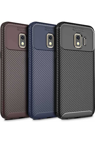 Samsung Uyumlu Galaxy J2 Core Kılıf Zore Negro Silikon Kapak Kahverengi