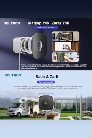 Neutron Ntl-ıp15gs-3mp Full Hd Gece Görüşlü Wi-fi Pencere Kamerası