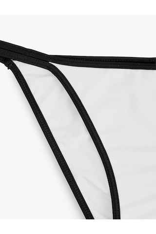 Koton Kontrast Biyeli Normal Bel Bikini Altı Beyaz 6sak00267mm