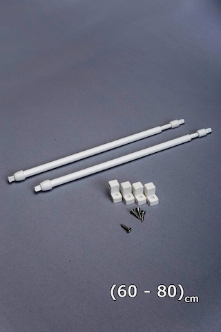 Briz Perde Çubuğu Ayarlanabilir 2 Adet 60-75 CM