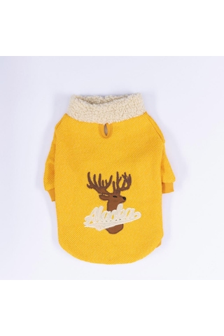 Pawstar Sarı Alaska Esnek, Küçük Irk Triko Köpek Trikosu