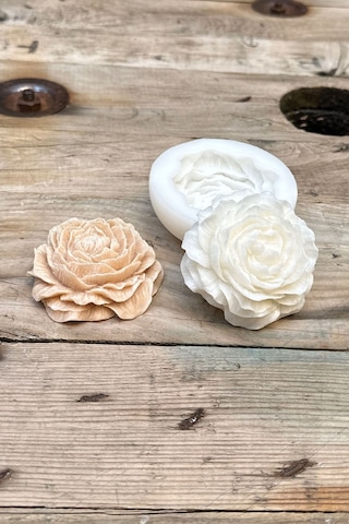 Şakayık Küçük Mum Kalıbı Silikon