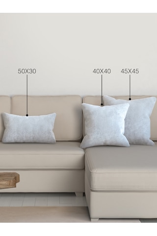 Br Perle Home Daily Series Beyaz Renk Kırlent Yastık Kılıfı Beyaz