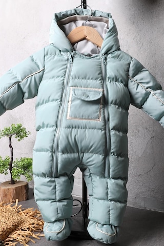 Benitto Kids Kız Bebek Astronot Tulum Yeşil